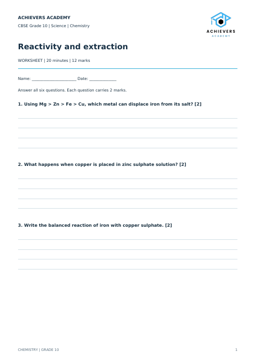 First page of Reactivity and extraction